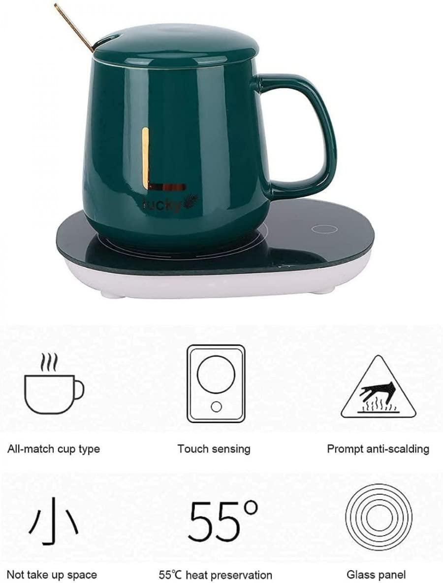 Coffee Warmer Plate- Auto On-Off Coffee Cup Warmer for Desk